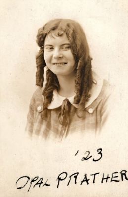 Opal Prather

THIS HAS BEEN RETURNED TO FAMILY

This Photo States: "Opal Prather, '23"

