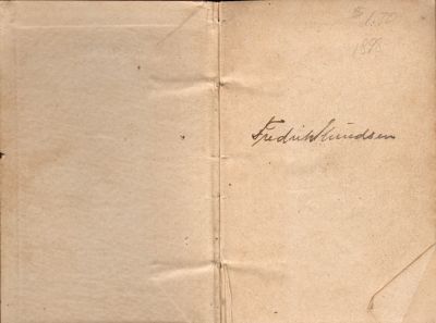 Fredrik Knudsen

Inside the Hymn Book that Belonged to Fredrik Knudsen.

