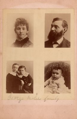 Click to view full size image
==============
George Sylvanus Moler's Family
THIS HAS BEEN RETURNED TO FAMILY
This was Donated by Paul Skipper.
This photo mounted on board states: "George Moler's Family"
George Sylvanus Moler's Family
THIS HAS BEEN RETURNED TO FAMILY
This was Donated by Paul Skipper.
This photo mounted on board states: "George Moler's Family"