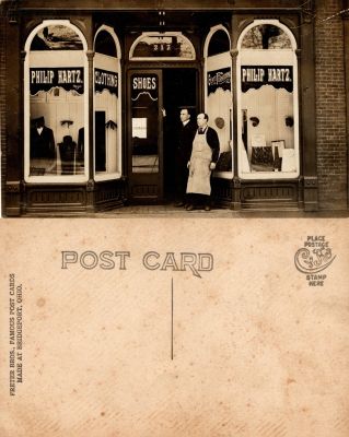 Click to view full size image
==============
Philip Hartz Store
This Real Photo Postcard (RPPC) is of Philip Hartz Store. The people are unidentified.
Philip Hartz Store
This Real Photo Postcard (RPPC) is of Philip Hartz Store. The people are unidentified.