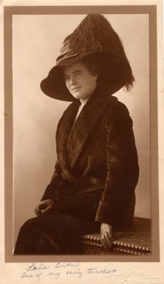 Lola Owen

This Photo States: "Lola Owen, one of my early teachers"

The Photographers name is "Oswald & Guth_____", 1023 Main, Kansas City, Missouri
