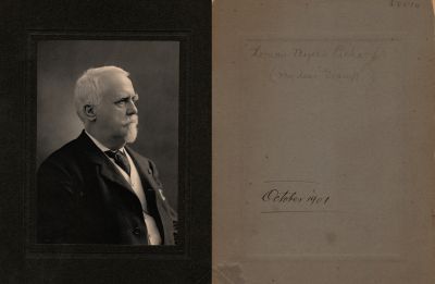 Click to view full size image
==============
Thomas Myers Richards
This was Donated by Mark Petzel.
This photo mounted on board states: "Thomas Myers Richards, (my dear gramp, October 1901"
Thomas Myers Richards
This was Donated by Mark Petzel.
This photo mounted on board states: "Thomas Myers Richards, (my dear gramp, October 1901"