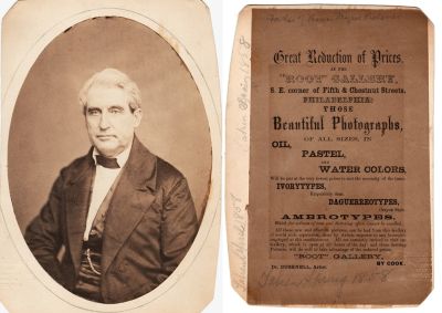 Click to view full size image
==============
Charles H. Richards
This was Donated by Mark Petzel.
This photo mounted on board states: "Father of Thomas Myers Richards. Taken April 1858/Spring"
This has been ID'D as Charles H. Richards.
The Photographers name is "Root Gallery"
Charles H. Richards
This was Donated by Mark Petzel.
This photo mounted on board states: "Father of Thomas Myers Richards. Taken April 1858/Spring"
This has been ID'D as Charles H. Richards.
The Photographers name is "Root Gallery"
