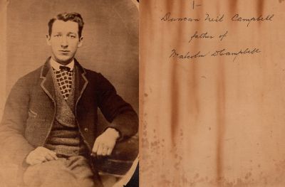 Click to view full size image
==============
Duncan Neil Campbell
This photo mounted on board states: "Duncan Neil Campbell, father of Malcolm D. Campbell"
Duncan Neil Campbell
This photo mounted on board states: "Duncan Neil Campbell, father of Malcolm D. Campbell"