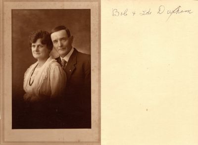 Click to view full size image
==============
Robert "Bob" & Ida Durham
This Photo States: "Bob & Ida Durham"
Robert "Bob" & Ida Durham
This Photo States: "Bob & Ida Durham"