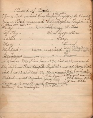 Captain Sally Louisa Tompkins Genealogy Book, Page 6

THIS HAS BEEN DONATED TO THE VIRGINIA MUSEUM OF HISTORY & CULTURE.

Tompkins Genealogy Book.

Page 6
