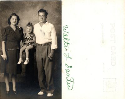 Click to view full size image
==============
Walter L. Santu & Family
This has been Donated by Diane Senalik
This Real Photo Postcard (RPPC) States: " Walter L. Santu"
Walter L. Santu & Family
This has been Donated by Diane Senalik
This Real Photo Postcard (RPPC) States: " Walter L. Santu"