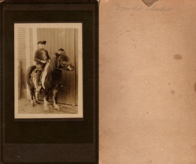 Click to view full size image
==============
Donald Meador
This photo mounted on board states: "Donald Meador"
Donald Meador
This photo mounted on board states: "Donald Meador"