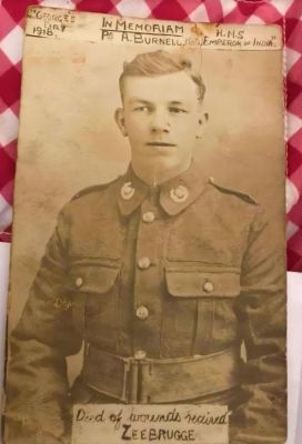 Pvt Arthur Leonard Burnell

This Photo was Shared by Nardia Rebecca Caplin.

From the CWGC
(Commonwealth War Graves Commission), I found his name is Arthur Leonard Burnell, Died 24 April 1918 aged 19.
