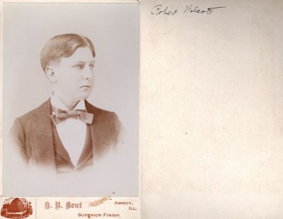 Click to view full size image
==============
Robert Boynton Wolcott
THIS HAS BEEN RETURNED TO FAMILY
This Cabinet Card Photo States: "Robert Wolcott"
The Photographers name is "Kent", Amboy, Illinois.
Robert Boynton Wolcott
THIS HAS BEEN RETURNED TO FAMILY
This Cabinet Card Photo States: "Robert Wolcott"
The Photographers name is "Kent", Amboy, Illinois.