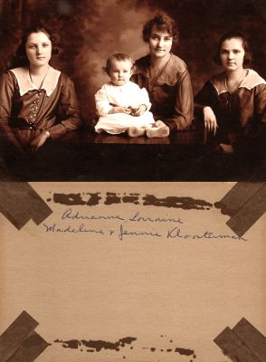 Click to view full size image
==============
Adrianna, Lorraine, Madeline & Jennie Kloosterman
This was Donated by Sue Poole.
This Photo States: "Adrianna, Lorraine, Madeline & Jennie Kloosterman"
Adrianna, Lorraine, Madeline & Jennie Kloosterman
This was Donated by Sue Poole.
This Photo States: "Adrianna, Lorraine, Madeline & Jennie Kloosterman"