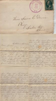 Iona E. Davis

This letter was sent to Iona Davis while Attending Buchtel College. The Letter was addressed to Iona Davis, Perry, Lake County, Ohio. The Letter is Dated 23 February 1879.

NOTE: Perry, Ohio is 10 minutes from Akron.
