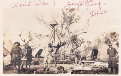 Unidentified

This was shared by Jaque Callis.

This Photo States: "World War I, Jay Vick Group, Texas"

The Men are Unidentified.
