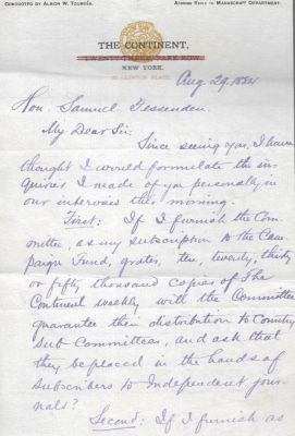 Albion Winegar Tourgée

Albion W. Tourgée

Republican National Convention Letter, 1884

Page 1
