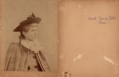 Click to view full size image
==============
Aunt George Eaton
This photo mounted on board states: "Aunt George Eaton (Aruly)
Aunt George Eaton
This photo mounted on board states: "Aunt George Eaton (Aruly)