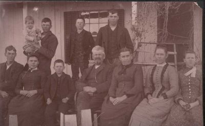 Alfred Constable Family

This is being shared by Tammy Jorgensen

Alfred Constable Family

L to R Back: Forrest David Constable, Alfred Grant Constable, John Hartman Constable, George Washington Constable Front L to R: Noah Luther Constable, Ruth Agnes Constable, Robert Leroy Constable, Alfred Constable, Mary Ellen Rager Constable, Mary Ellen Constable and Weltha Elizabeth Constable.

