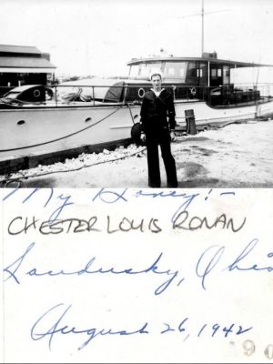 Chester Louis Ronan

This Photo States: "Chester Louis Donan. My Honey, Sandusky, Ohio. 26 August 1942"


