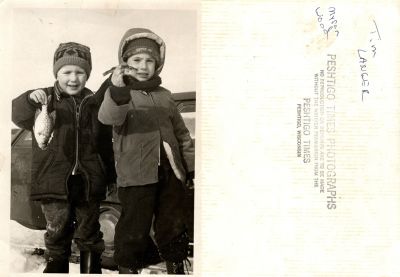 Click to view full size image
==============
Myron Wood & Tim Langer
THIS HAS BEEN RETURNED TO FAMILY
This Photo was Won in Auction Thru Goodwill of North Central Wisconsin
This Photo States: "Tim Langer & Myron Wood"
The Photographers name is "Peshtigo Times Photographs", Peshtigo, Wisconsin
Myron Wood & Tim Langer
THIS HAS BEEN RETURNED TO FAMILY
This Photo was Won in Auction Thru Goodwill of North Central Wisconsin
This Photo States: "Tim Langer & Myron Wood"
The Photographers name is "Peshtigo Times Photographs", Peshtigo, Wisconsin