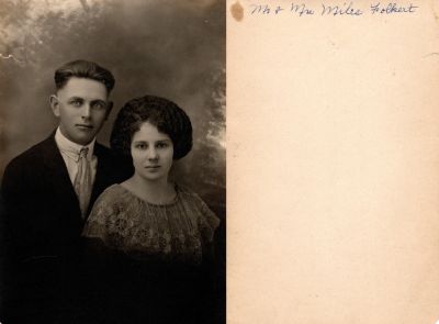 Mr. & Mrs. Miles Folkert

This photo states: "Mr. & Mrs. Miles Folkert"

