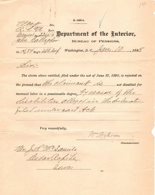 John Gallagher

THIS HAS BEEN RETURNED TO FAMILY

This was Donated by Mary Muhlfeld

Civil War Document for John Gallagher
