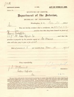 Henry Goodapple

This was Donated by Mary Muhlfeld

Civil War Document for Henry Goodapple
