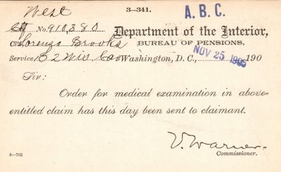 Lorenzo Brooks

This was Donated by Mary Muhlfeld

Lorenzo Brooks Civil War Document
