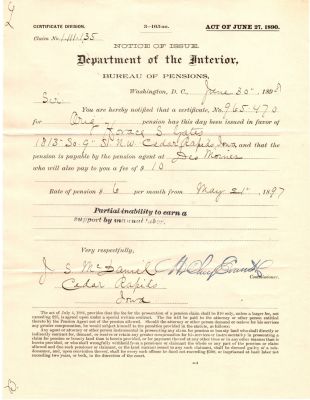 Click to view full size image
==============
Horace Sanford Gates Sr.
This was Donated by Mary Muhlfeld
Civil War Document for Horace Sanford Gates Sr.
Horace Sanford Gates Sr.
This was Donated by Mary Muhlfeld
Civil War Document for Horace Sanford Gates Sr.