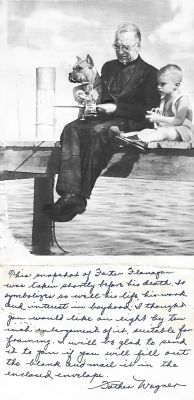 Click to view full size image
==============
Rev. Edward J. Flanagan
THIS WAS DONATED TO THE BOYS TOWN OF HISTORY
This Photo was donated by Diane Senalik.
This Photo States: "This snapshot of Father Flanagan was taken shortly before his death. It symbolizes so well his life, his work & interest in boyhood. I thought you would like an eight by ten inch enlargement of it, suitable for framing. I will be glad to send it to you if you will fill out the blank & mail it in the enclosed envelope. Father Wegner"
Rev. Edward J. Flanagan
THIS WAS DONATED TO THE BOYS TOWN OF HISTORY
This Photo was donated by Diane Senalik.
This Photo States: "This snapshot of Father Flanagan was taken shortly before his death. It symbolizes so well his life, his work & interest in boyhood. I thought you would like an eight by ten inch enlargement of it, suitable for framing. I will be glad to send it to you if you will fill out the blank & mail it in the enclosed envelope. Father Wegner"