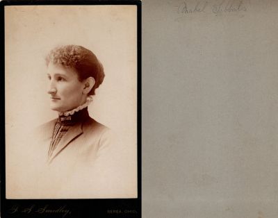Click to view full size image
==============
Mabel Zaire Tibbals Annis
This Cabinet Card Photo States: "Mabel Tibbals"
The Photographers name is "Smeadley", Berea, Ohio.
Mabel Zaire Tibbals Annis
This Cabinet Card Photo States: "Mabel Tibbals"
The Photographers name is "Smeadley", Berea, Ohio.
