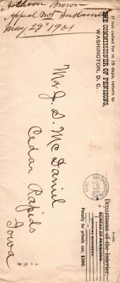 Click to view full size image
==============
Addison Brown
This was Donated by Mary Muhlfeld
Addison Brown Civil War Document
Addison Brown
This was Donated by Mary Muhlfeld
Addison Brown Civil War Document