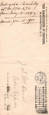 Click to view full size image
==============
Edward C. Barkley
This was Donated by Mary Muhlfeld
Edward C. Barkley Civil War Document
Edward C. Barkley
This was Donated by Mary Muhlfeld
Edward C. Barkley Civil War Document