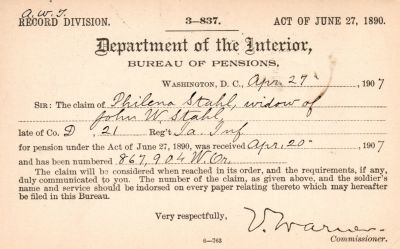 Click to view full size image
==============
John W. Stahl
This was Donated by Mary Muhlfeld
This Album is for John W. Stahl.
John W. Stahl was Born on 18 May 1845 in Ohio & He Died on 4 May 1907 in Iowa.
John W. Stahl
This was Donated by Mary Muhlfeld
This Album is for John W. Stahl.
John W. Stahl was Born on 18 May 1845 in Ohio & He Died on 4 May 1907 in Iowa.