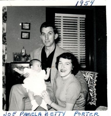 Click to view full size image
==============
Joe, Pamela & Betty Porter
This photo states: "Joe, Pamela & Betty Porter, 1954"
Joe, Pamela & Betty Porter
This photo states: "Joe, Pamela & Betty Porter, 1954"