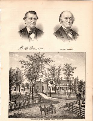 Click to view full size image
==============
Grindal Rawson & Henry B. Rawson
This is a harvested page out of the Genealogy Book, "History of Lorain County, Ohio". The Book was published in 1879.
The illustration is of Grindall Rawson & son, Henry B. Rawson.
Grindal Rawson & Henry B. Rawson
This is a harvested page out of the Genealogy Book, "History of Lorain County, Ohio". The Book was published in 1879.
The illustration is of Grindall Rawson & son, Henry B. Rawson.