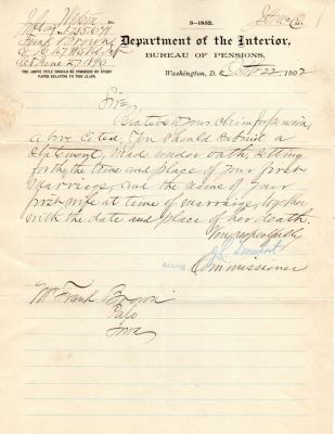 Click to view full size image
==============
Frank Brown
This was Donated by Mary Muhlfeld
Civil War Document for Frank Brown of Palo, Iowa.
Frank Brown
This was Donated by Mary Muhlfeld
Civil War Document for Frank Brown of Palo, Iowa.