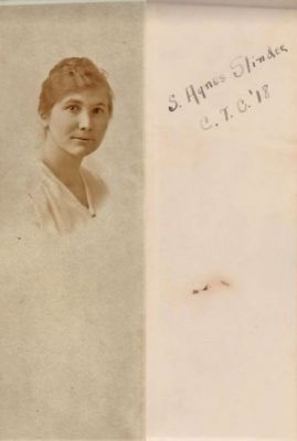 S. Agnes Slinder

This Photo States: "S. Agnes Slinder", C. T. C., 1918
