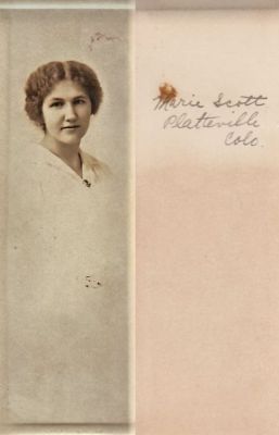 Marie Scott

This Photo States: "Marie Scott", Platteville, Colorado.

