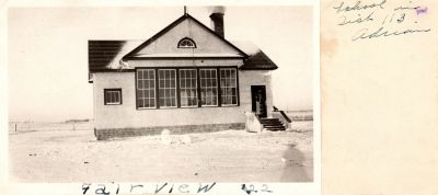 Fairview School, 1922

The front of this photo states: "Fairview, '22'.

The back of the photo states: "school in dist. 113, Adrian."
