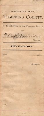 Click to view full size image
==============
Tobias R. Van Gelder
Inventory, Personal Estate of Tobias R. Van Gelder, 1903
Tobias R. Van Gelder
Inventory, Personal Estate of Tobias R. Van Gelder, 1903