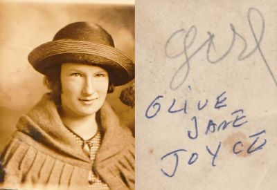 Click to view full size image
==============
Olive Jane Joyce
This Photo States: "Olive Jane Joyce"
Olive Jane Joyce
This Photo States: "Olive Jane Joyce"