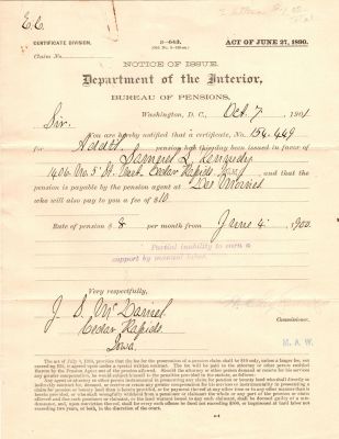 Samuel Lora Kennedy

This was Donated by Mary Muhlfeld

Samuel Lora Kennedy

Civil War Document

