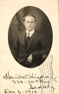 Click to view full size image
==============
Hamilton Matthew Higday
This is being shared by Roberta Higday
This Real Photo Postcard (RPPC) States: "Hamilton Higday, 934-30th Ave., Seattle, 6 December 1916"
Hamilton Matthew Higday
This is being shared by Roberta Higday
This Real Photo Postcard (RPPC) States: "Hamilton Higday, 934-30th Ave., Seattle, 6 December 1916"