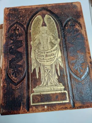 Click to view full size image
==============
George R. Wheeler Bible
THIS HAS BEEN RETURNED TO FAMILY
This was Donated by Donna Wilson.
George R. Wheeler Bible.
George R. Wheeler Bible
THIS HAS BEEN RETURNED TO FAMILY
This was Donated by Donna Wilson.
George R. Wheeler Bible.