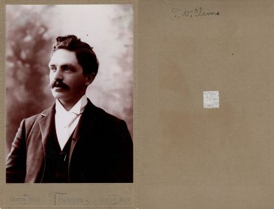 Click to view full size image
==============
Thomas William Clemo
This was Donated by Cheryl Webber/ The Terry Girls Genealogy.
This Cabinet Card Photo States: "T. W. Clemo"
The Photographers name is "Thomas", Jackson, Michigan
Thomas William Clemo
This was Donated by Cheryl Webber/ The Terry Girls Genealogy.
This Cabinet Card Photo States: "T. W. Clemo"
The Photographers name is "Thomas", Jackson, Michigan