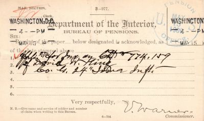 David W. King

This was Donated by Mary Muhlfeld

David W. King

Civil War Document
