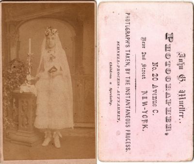 Click to view full size image
==============
Unidentified
This was Donated by Cheryl Webber/ The Terry Girls Genealogy.
Unidentified CdV Photograph in the Sardis W. Slade Family Album.
The Photographers name is "John G. Mur--?", New York.
Unidentified
This was Donated by Cheryl Webber/ The Terry Girls Genealogy.
Unidentified CdV Photograph in the Sardis W. Slade Family Album.
The Photographers name is "John G. Mur--?", New York.