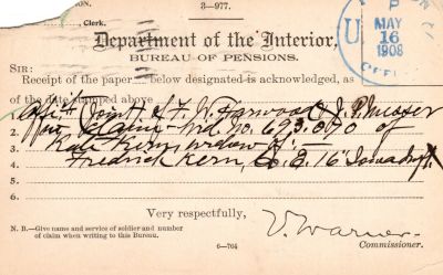 Frederick Kern

This was Donated by Mary Muhlfeld.

Frederick Kern

Civil War Document
