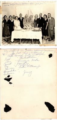 Click to view full size image
==============
Esley Otto Killian & Ethel Elizabeth Baker Killian 50th Wedding Anniversary
THIS HAS BEEN RETURNED TO FAMILY
This was Donated by Cheryl Webber/ The Terry Girls Genealogy.
This Photo States: "50th Wedding Anniversary of E. O. Killian"
See Photo for further Description
Esley Otto Killian & Ethel Elizabeth Baker Killian 50th Wedding Anniversary
THIS HAS BEEN RETURNED TO FAMILY
This was Donated by Cheryl Webber/ The Terry Girls Genealogy.
This Photo States: "50th Wedding Anniversary of E. O. Killian"
See Photo for further Description
