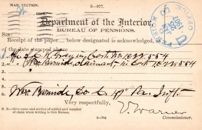 William L. Barnicle

This was Donated by Mary Muhlfeld.

William L. Barnicle

Civil War Document
