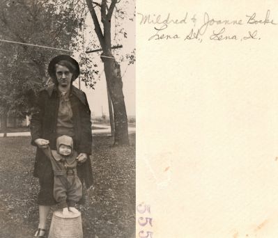 Click to view full size image
==============
Mildred & Joanne Boeke
This Photo States: "Mildred & Joanne Boeke, Lena Str., Lena, Illinois"
Mildred & Joanne Boeke
This Photo States: "Mildred & Joanne Boeke, Lena Str., Lena, Illinois"